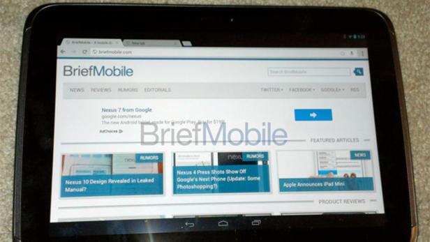 Google Nexus 10: Bilder und Details aufgetaucht