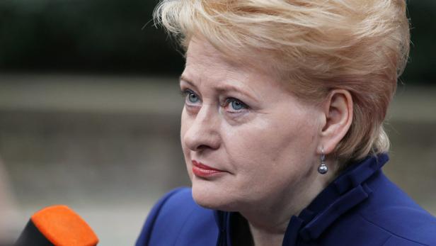 Dalia Grybauskaitė bei einer Veranstaltung.
