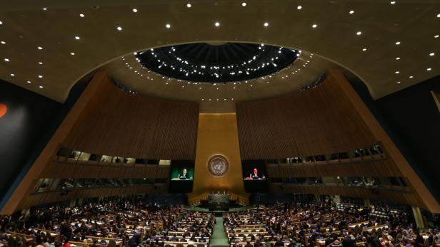 Eine Sitzung der Generalversammlung der Vereinten Nationen in New York.