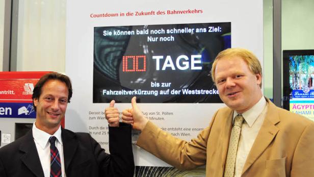 Countdown für den Start der schnellen Westschiene läuft