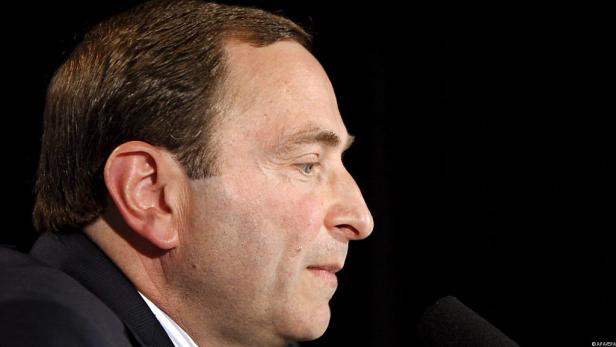 Gary Bettman, Commissioner der National Hockey League, im Profil.