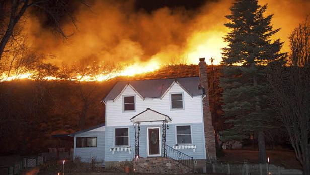 Buschfeuer wütet in Nevada