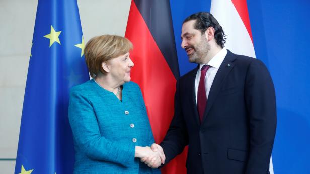 Angela Merkel Saad al-Hariri.