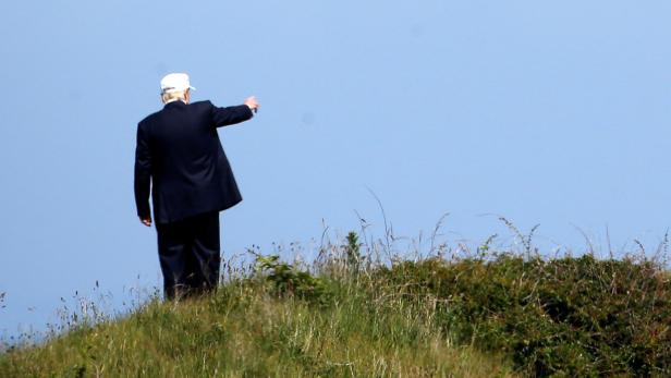 Donald Trump auf seinem Golfplatz in Schottland