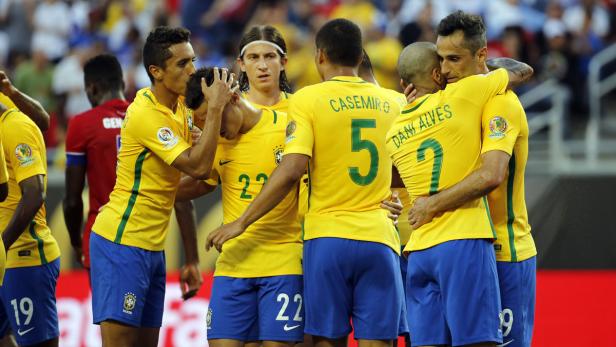 Brasilien feiert einen 7:1-Kantersieg gegen Haiti.