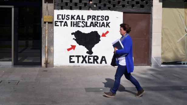 ETA-Graffiti in Amorebieta, Nordspanien