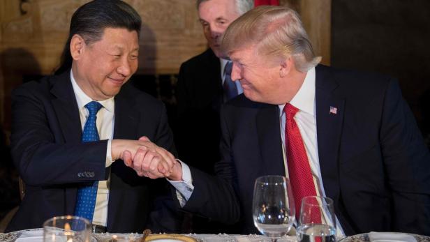 Xi Jinping mit Donald Trump