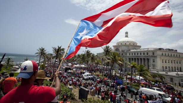 Protest gegen Uni-Budget-Kürzungen: Puerto Ricos Hauptstadt San Juan im Mai 2015.