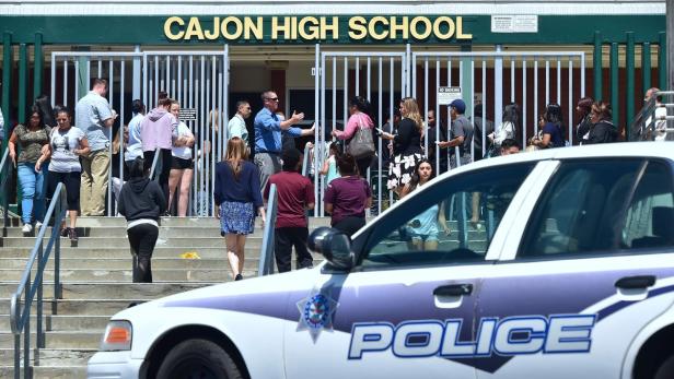 Schießerei an der Cajon High School in San Bernardino, Kalifornien.
