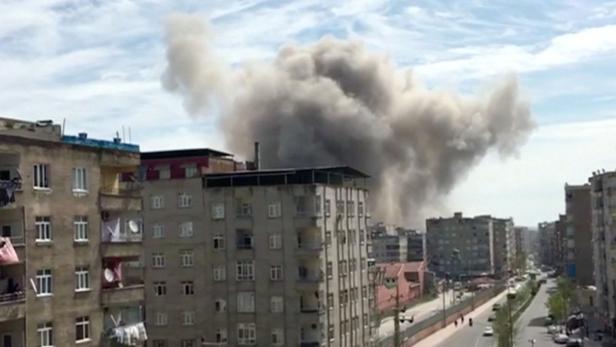 Explosion am Dienstag in Diyarbakir.