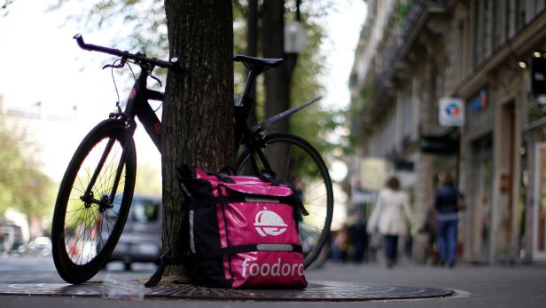 Das Essen kommt in den hippen Innenstadtbezirken verstärkt per Fahrradboten
