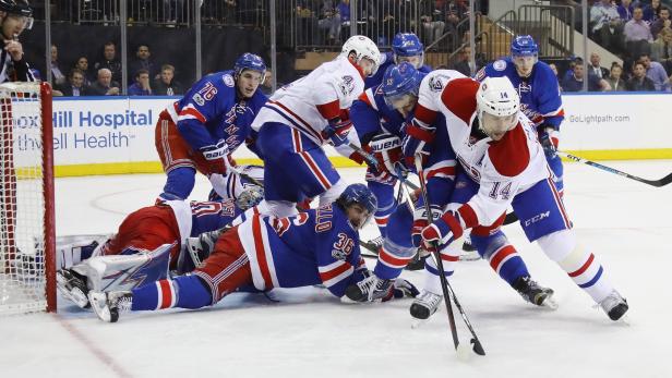 Die Serie zwischen den Canadiens und den Rangers ist ausgeglichen.