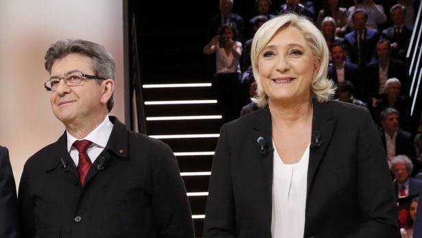 Marine Le Pen und Jean-Luc Melenchon