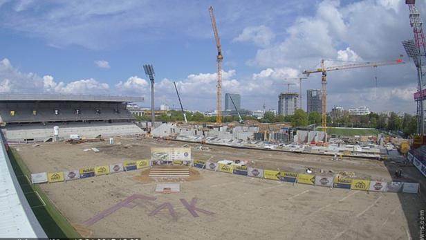 So schaut es in der Generali Arena derzeit aus.