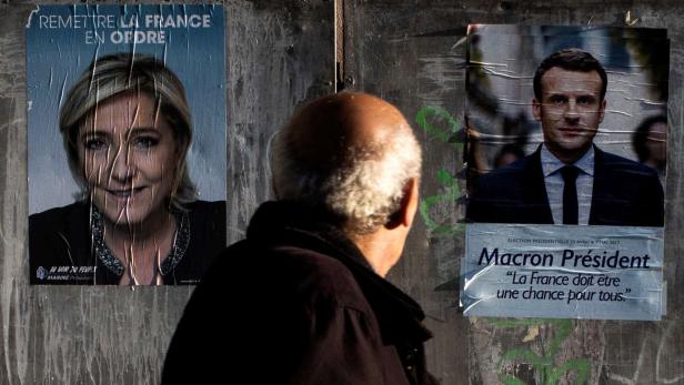 Le Pen gegen Macron lautet das Duell bei der Stichwahl