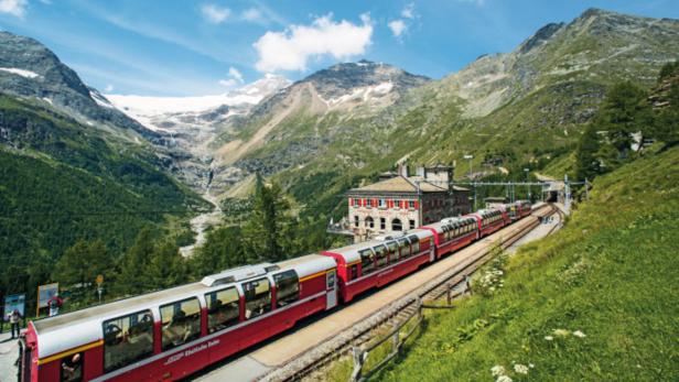 Bernina Express: Alp Gruem.