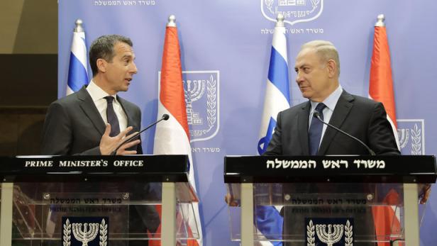 Bundeskanzler Kern und Israels Ministerpräsident Netanjahu