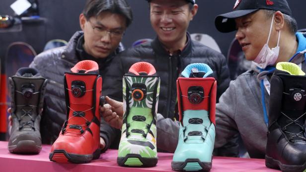 Das Interesse ist geweckt: Skifachmesse in Peking
