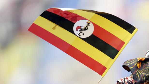 Die Fahne von Uganda. (Symbolbild)