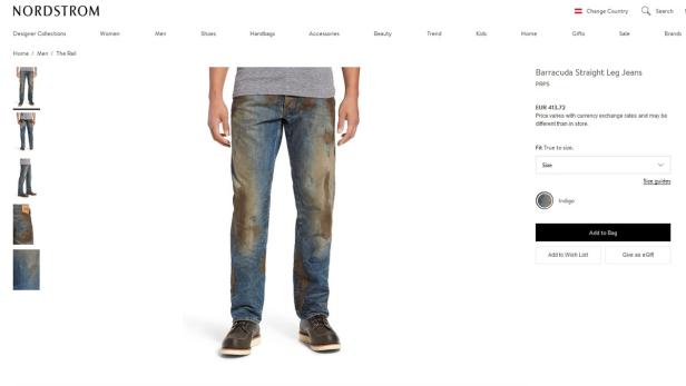 US-Unternehmen: 425 Dollar für verdreckte Jeans