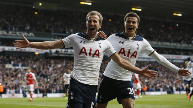 Harry Kane (li.) und Dele Alli schossen Tottenham zum Derby-Sieg.