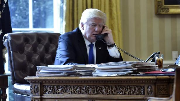 Trump telefonierte bereits nach seinem Wahlsieg im Jänner 2017 mit Putin.