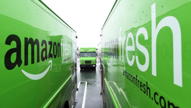 Amazon Fresh-Transporter in Kalifornien