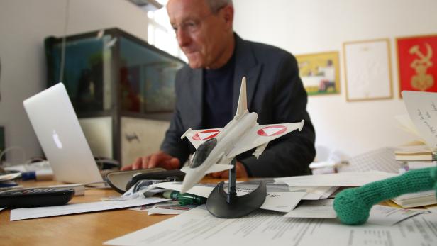 Peter Pilz in seinem Büro