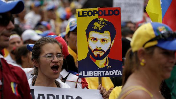 Demonstrationen für Leopoldo Lopez