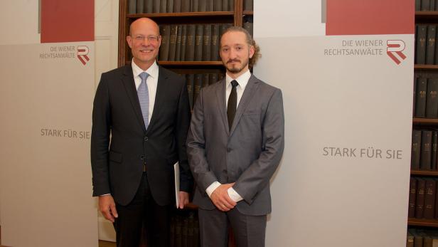 Präsident der Wr. Rechtanwaltskammer Michael Enzinger (l.) mit Clemens Lahner