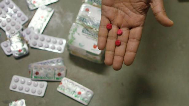 Beschlagnahmte Tramadol-Pillen im Gaza-Streifen, Archivbild