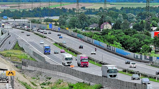 Die A1 bei St. Pölten