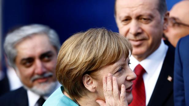 Merkel und Erdogan.