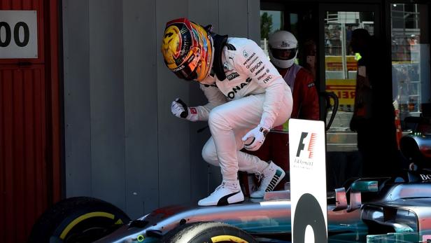 Der Triumphator: Lewis Hamilton siegte in Spanien.