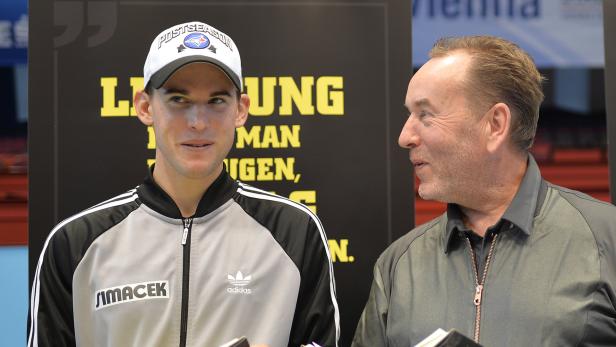 Dominic Thiem und sein Coach Günter Bresnik.