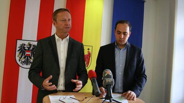 FPÖ-Obmann Hans Tschürtz und Christian Spuller (re.)