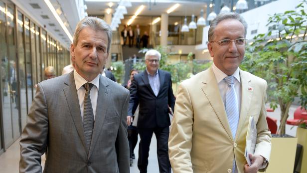 ÖGB-Präsident Erich Foglar (l.) und AK-Präsident Rudolf Kaske