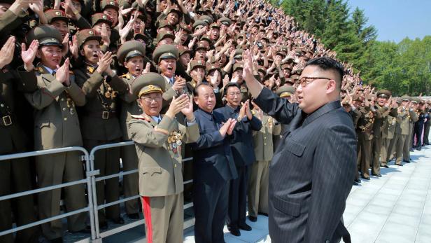 Führer Kim Jong-Un (Foto wurde am 20. Mai 2017 veröffentlicht).