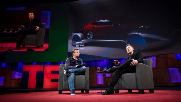 Elon Musk und Chris Anderson bei TED2017 - The Future You
