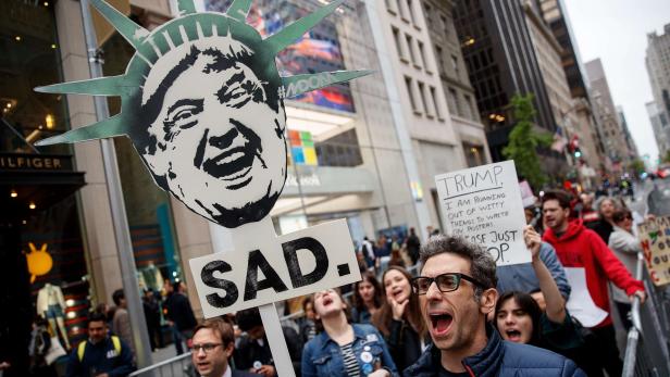 Anti-Trump-Protest in New York.
