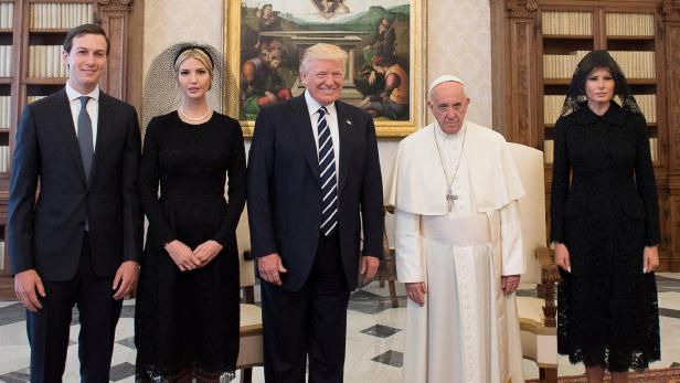 Jared Kushner, Ivanka Trump, Donald Trump, Papst Franziskus, Melania Trump