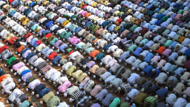 Muslime beim Gebet