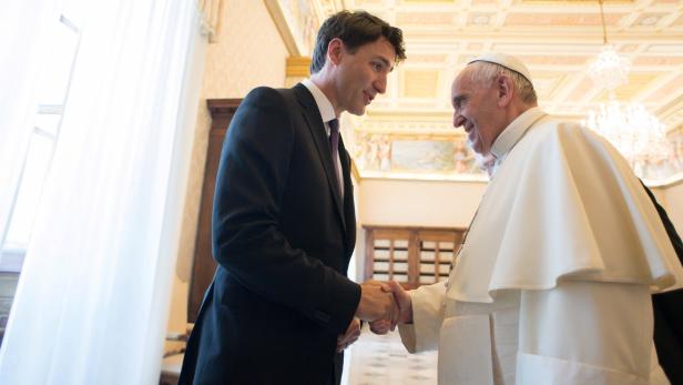 Papst empfing Kanadas Premier Trudeau