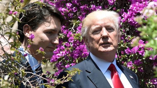 Kanadas Premier Trudeau (li.) soll den direkten Draht zu Trump genutzt haben
