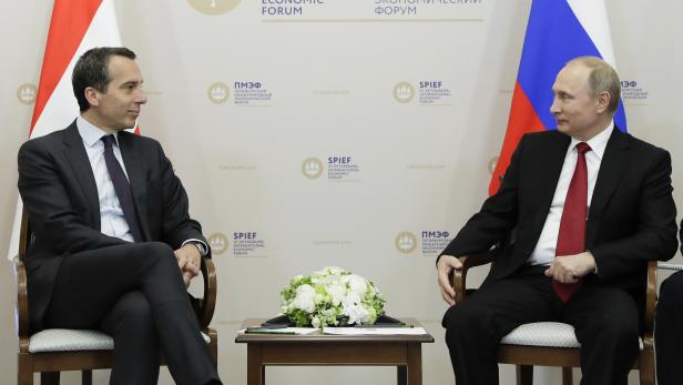 Kern und Putin in St. Petersburg