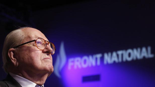 Jean-Marie Le Pen bei einer Veranstaltung des Front National.