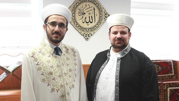 IGGÖ-Präsident Olgun (li.) und Imam Demir wollen „ein starkes Zeichen“ setzen.