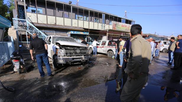 Der Schauplatz des Terroranschlags in Kerbala