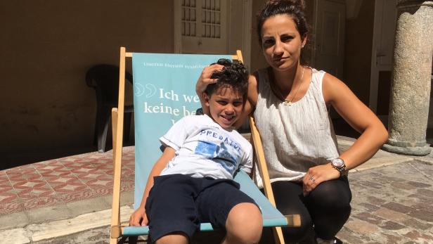 Kopfverletzungen erlitt Francesco Bellanova, hier mit Mutter Annamaria