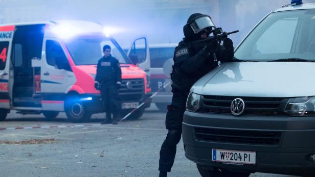 Einsatzübung der Polizei, Wien am 14.10.2016